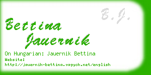 bettina jauernik business card